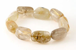 Zeige Details für Rutilquarz Trommelsteine Armband ca. 16-24mm Bild von Rutilquarz Trommelsteine Armband ca. 16-24mm
