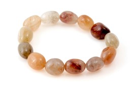 Vedere dettagli per Bracciale in quarzo rutilato 9-12 mm Immagine di Bracciale in quarzo rutilato 9-12 mm