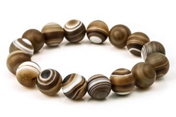 Zeige Details für Achat Kugeln 12mm Armband Tibet Bild von Achat Kugeln 12mm Armband Tibet