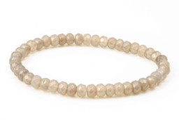 Zeige Details für Achat fac. Button  6mm grau Armband Bild von Achat fac. Button  6mm grau Armband