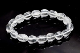 Zeige Details für Bergkristall Trommel 10-12mm Armband Bild von Bergkristall Trommel 10-12mm Armband