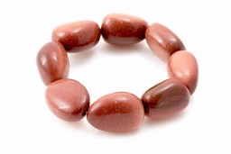 Zeige Details für Goldfluss rot Nuggets Armband ca. 18-22mm Bild von Goldfluss rot Nuggets Armband ca. 18-22mm
