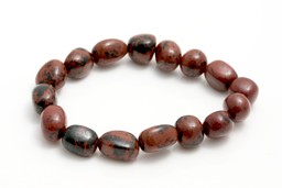 Zeige Details für Mahagony Obsidian Nuggets Crazy  9-12mm Armband Bild von Mahagony Obsidian Nuggets Crazy  9-12mm Armband