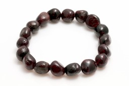 Zeige Details für Granat rot Nuggets 10-12mm Armband Bild von Granat rot Nuggets 10-12mm Armband