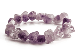 Zeige Details für Amethyst roh 10-20mm Armband Bild von Amethyst roh 10-20mm Armband