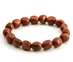 Zeige Details für Goldfluss rot Nuggets 7-10mm Armband Bild von Goldfluss rot Nuggets 7-10mm Armband