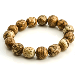 Zeige Details für Landschafts Jaspis Nuggets Armband ca. 6-10mm Bild von Landschafts Jaspis Nuggets Armband ca. 6-10mm