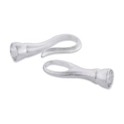 Vedere dettagli per Chiusura a cappio "California 2" 55x6 mm, argento 925 satinato Immagine di Chiusura a cappio "California 2" 55x6 mm, argento 925 satinato