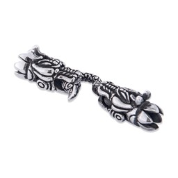 Vedere dettagli per Chiusura Argento Extra "Gancio" ca.60x10mm (adatto per cinturino in pelle da 6mm) Immagine di Chiusura Argento Extra "Gancio" ca.60x10mm (adatto per cinturino in pelle da 6mm)