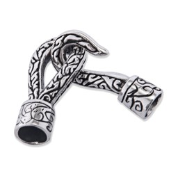 Vedere dettagli per Chiusura Argento Extra "Gancio" ca.42x11mm (adatto per cinturino in pelle da 6mm) Immagine di Chiusura Argento Extra "Gancio" ca.42x11mm (adatto per cinturino in pelle da 6mm)