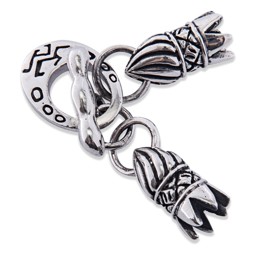 Vedere dettagli per Chiusura Argento Extra "Toggle" ca.65x13mm (adatta per cinturino in pelle da 4mm) Immagine di Chiusura Argento Extra "Toggle" ca.65x13mm (adatta per cinturino in pelle da 4mm)