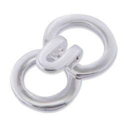 Vedere dettagli per Anello con chiusura ad anello 20 mm, argento 925 Immagine di Anello con chiusura ad anello 20 mm, argento 925