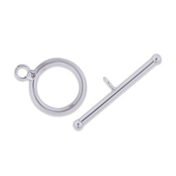 Vedere dettagli per Chiusura a ginocchiera rotonda 7 mm, argento 925 Immagine di Chiusura a ginocchiera rotonda 7 mm, argento 925