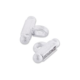 Vedere dettagli per Chiusura Clip-snap 20mm argento 925 satinato Immagine di Chiusura Clip-snap 20mm argento 925 satinato