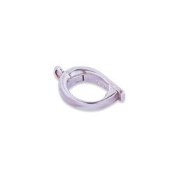 Image de Collierverkürzer Oval 13x8mm mit Ring, Silber 925