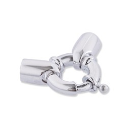 Vedere dettagli per Anello a molla maxi 12mm con campana, argento 925 Immagine di Anello a molla maxi 12mm con campana, argento 925