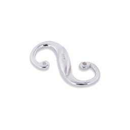 Vedere dettagli per Chiusura "S" 14 mm, argento (5 pezzi), argento 925 Immagine di Chiusura "S" 14 mm, argento (5 pezzi), argento 925