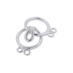 Vedere dettagli per Chiusura a scatto 13 mm con doppio anello (5 pezzi), argento 925 Immagine di Chiusura a scatto 13 mm con doppio anello (5 pezzi), argento 925