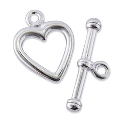 Vedere dettagli per Chiusura a cuore 14 mm, argento 925 (3 pz.) Immagine di Chiusura a cuore 14 mm, argento 925 (3 pz.)