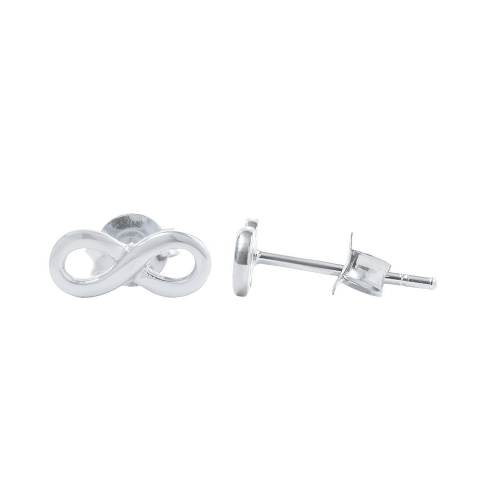 Image de Infinity 10mm Ohrstecker, Silber 925