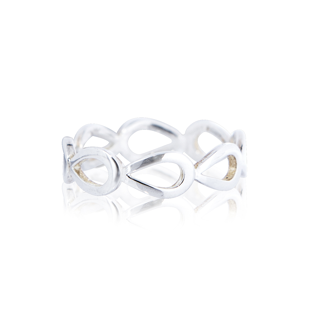 Image de "Tropfen 5mm" Ring, Silber