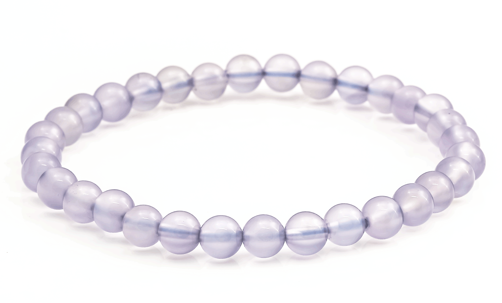 Immagine di Chalcedon Kugeln  6mm Armband (Lila-Chalcedon)