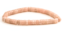 Image de Aragonit Pink Walze 6x3mm Heishi Armband (Pink)