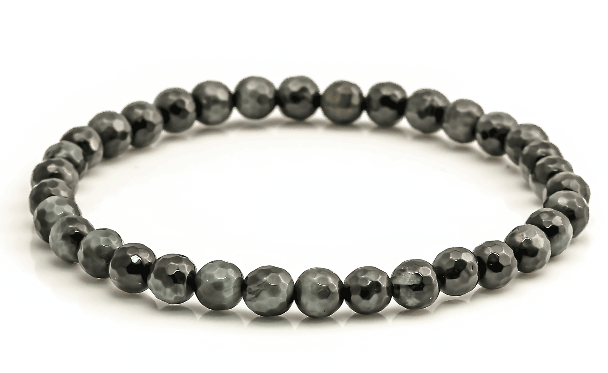 Bild von Katzenauge facettierte Kugeln  6mm Armband