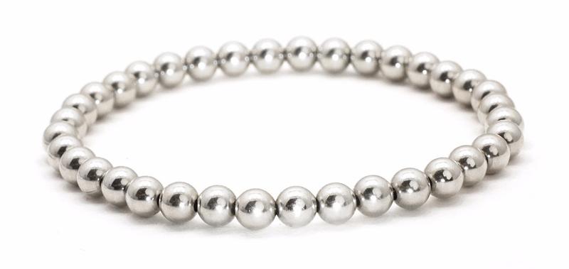 Bild von Kugeln Armband  4mm, Silber 925