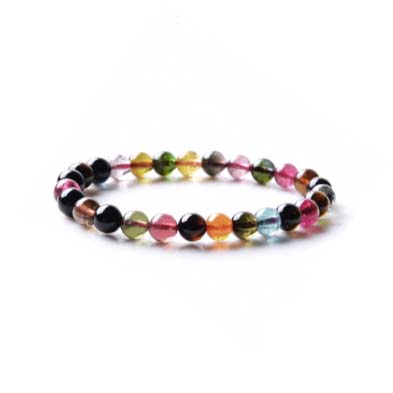 Perline colorate di tormalina 6,5-7,5 mm Bracciale EXTRA