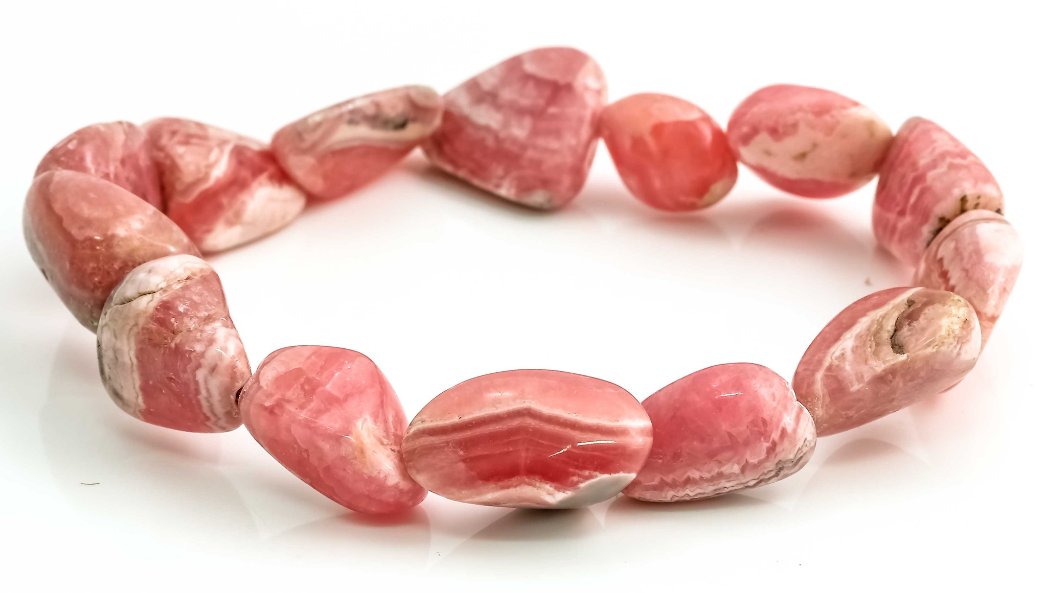 Bild von Rhodochrosit Nuggets Armbänder SpeIal ca.10-16mm