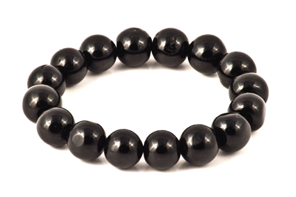 Image de Turmalin (Schörl) Kugeln 14mm Armband