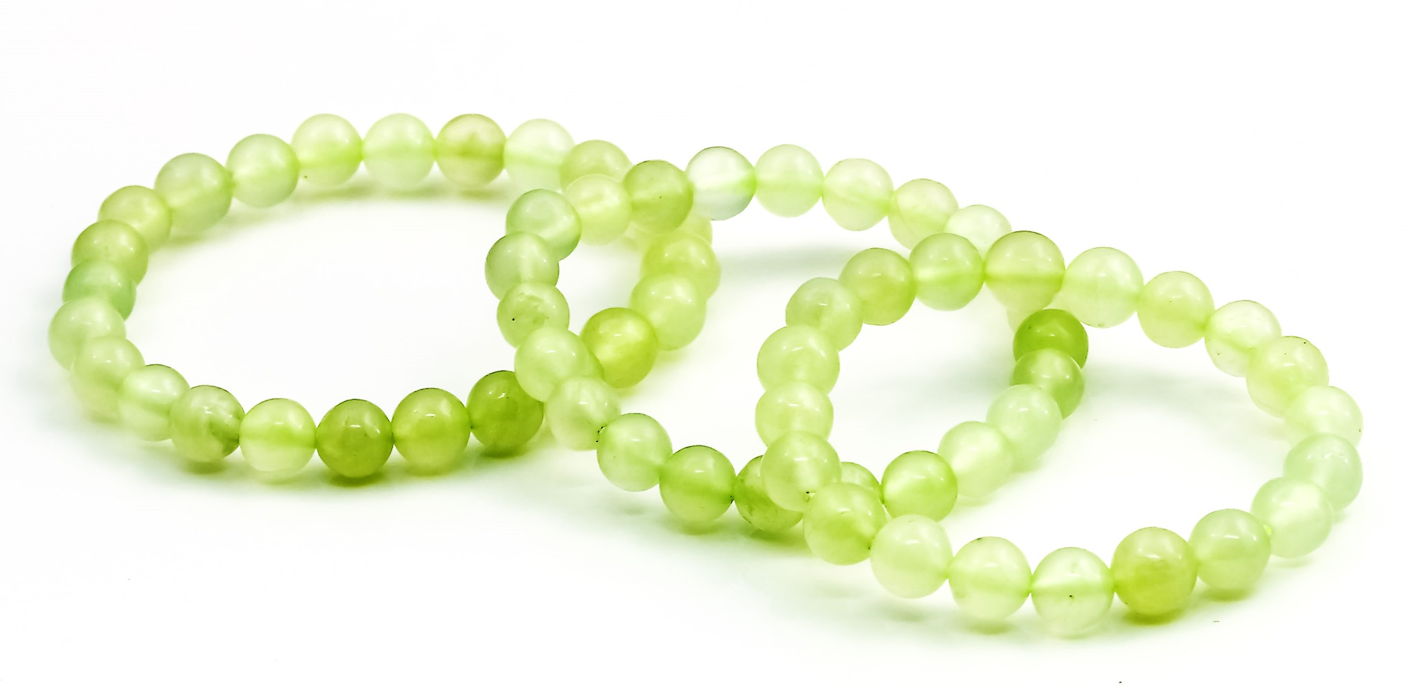 Immagine di China Jade Kugeln Kinder Armband-Set (je 3x 12.6, 13.8 & 15.0cm)