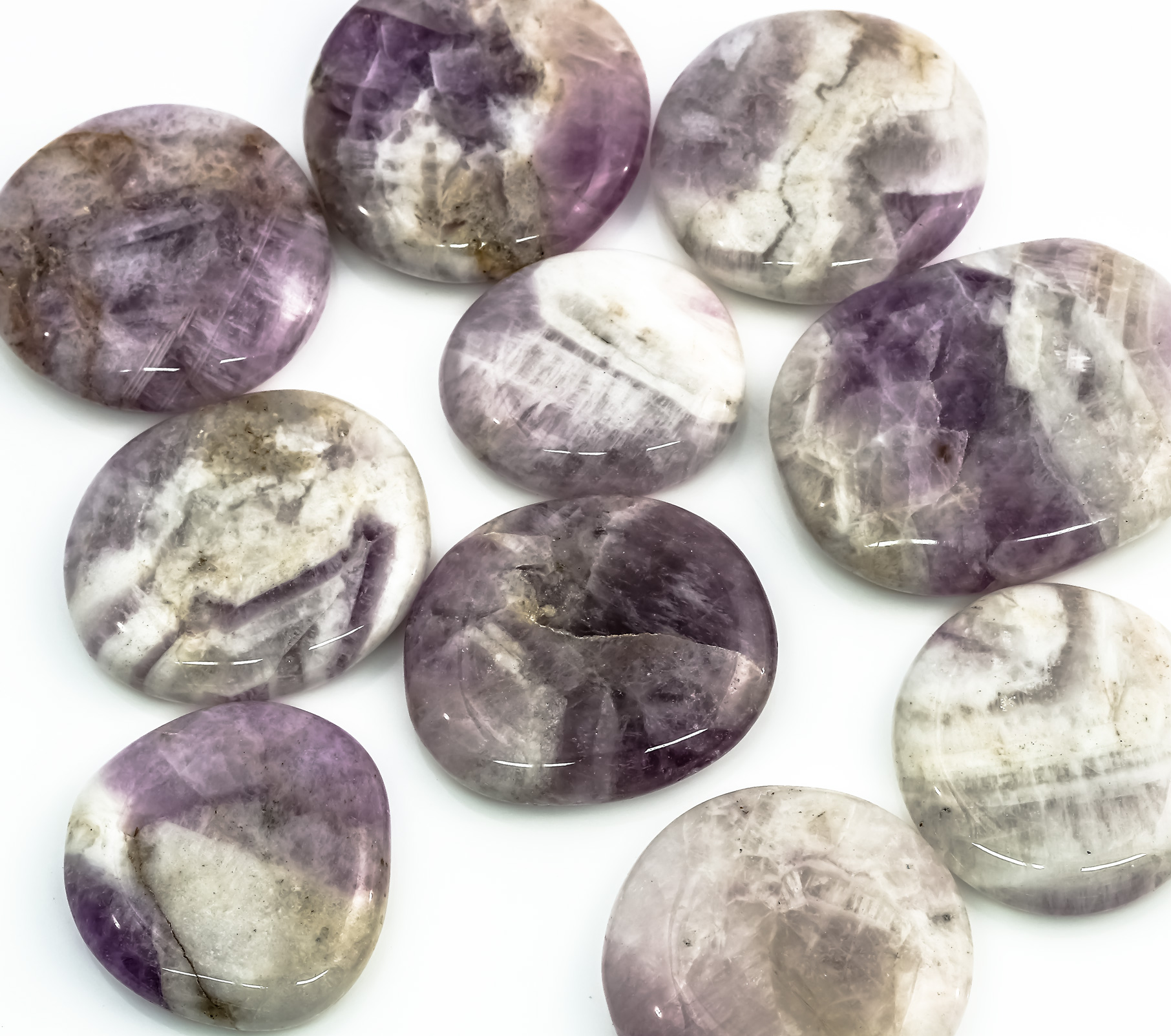 Bild von Amethyst Quarz Handschmeichler (VE: 250g)