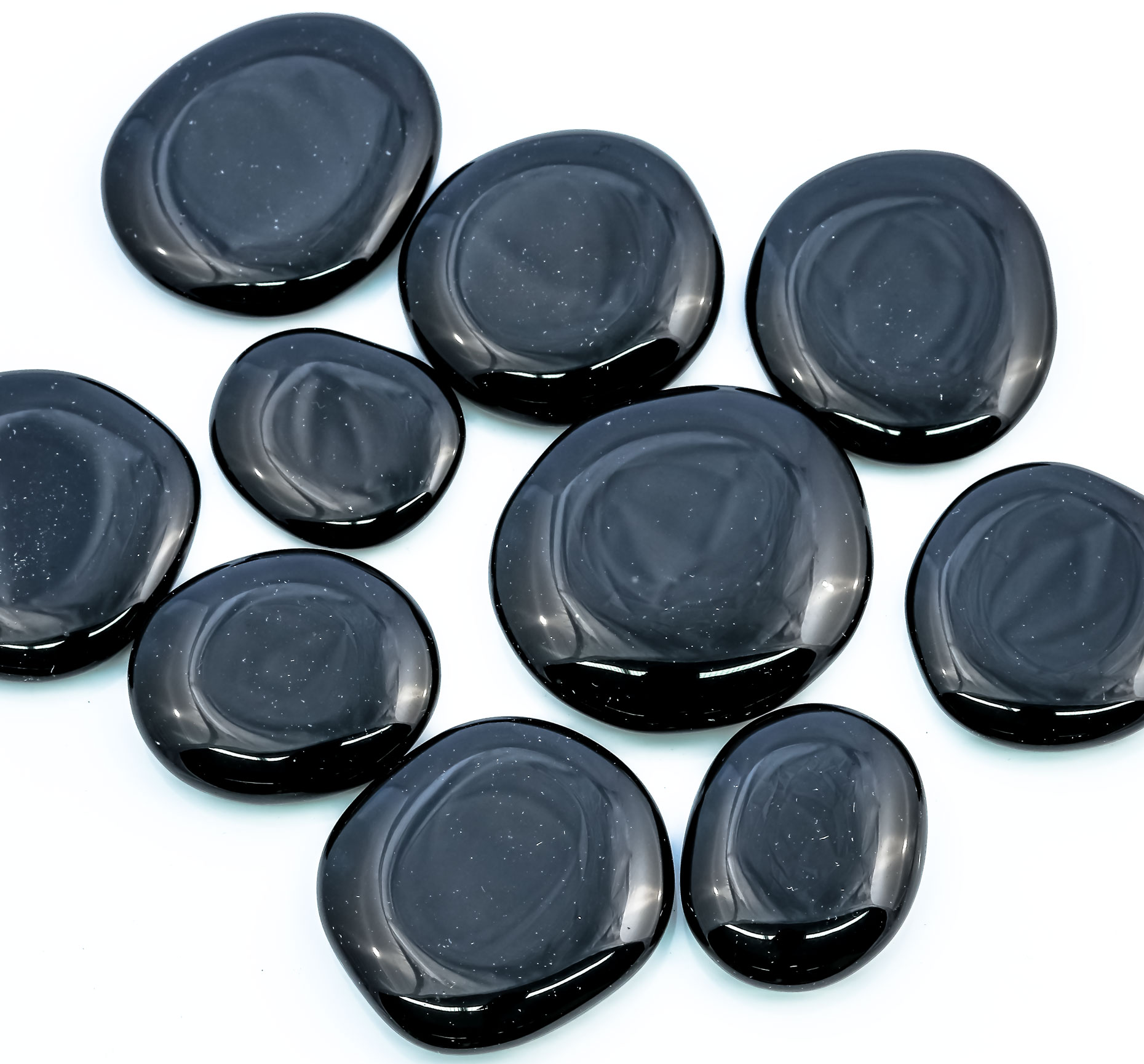 Image de Obsidian schwarz Handschmeichler (VE: 300g)