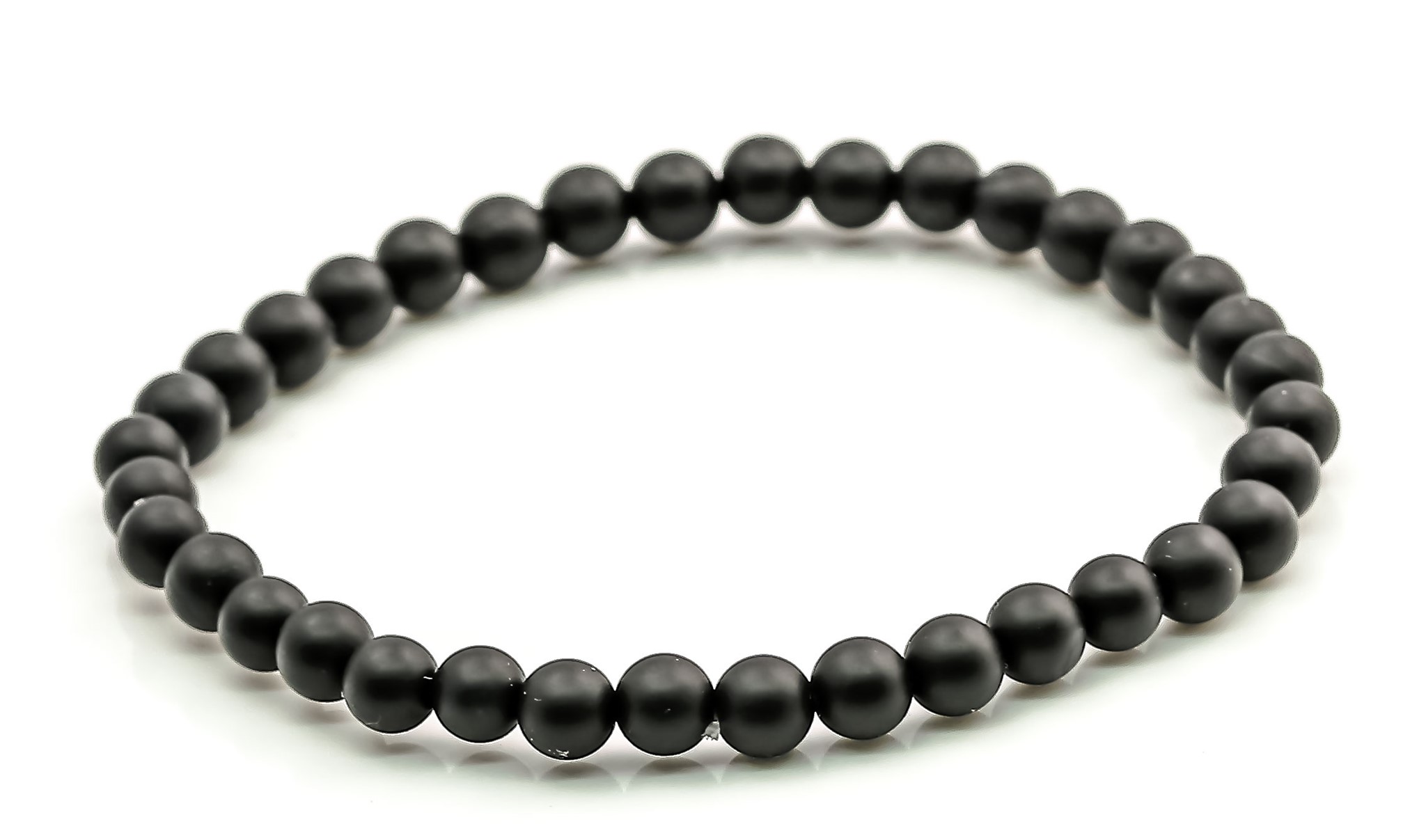 Bild von Onyx Kugeln  6mm Armband satiniert, 21cm