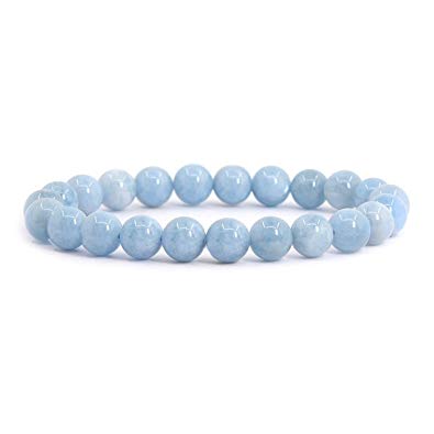 Bild von Aquamarin Kugeln  8mm Armband Spezial