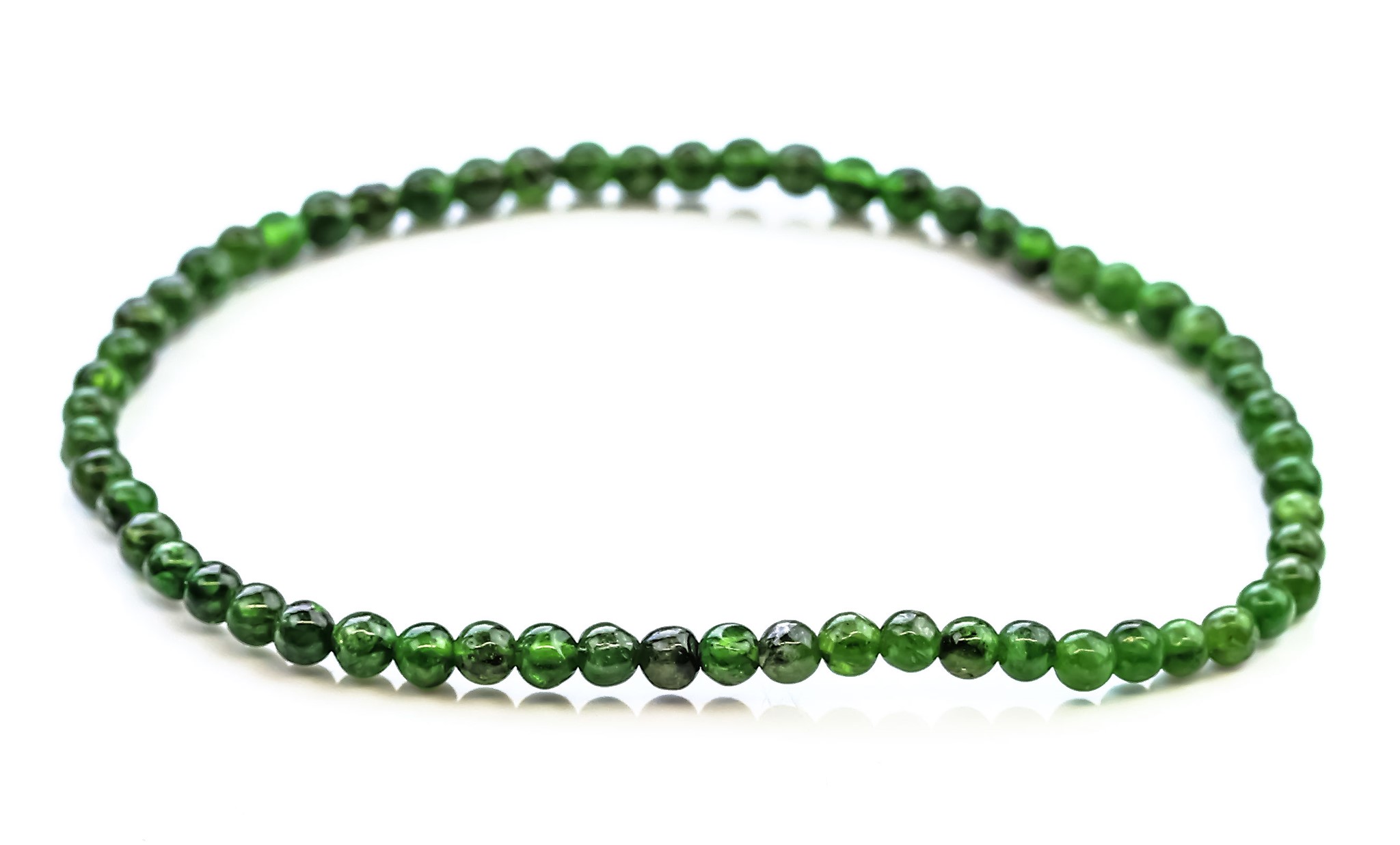Bild von Diopsid fac. Kugeln  3mm Armband