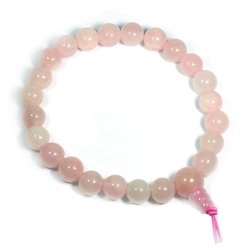 Immagine di Rosenquarz Mala-Armband 8mm, 21 Kugeln