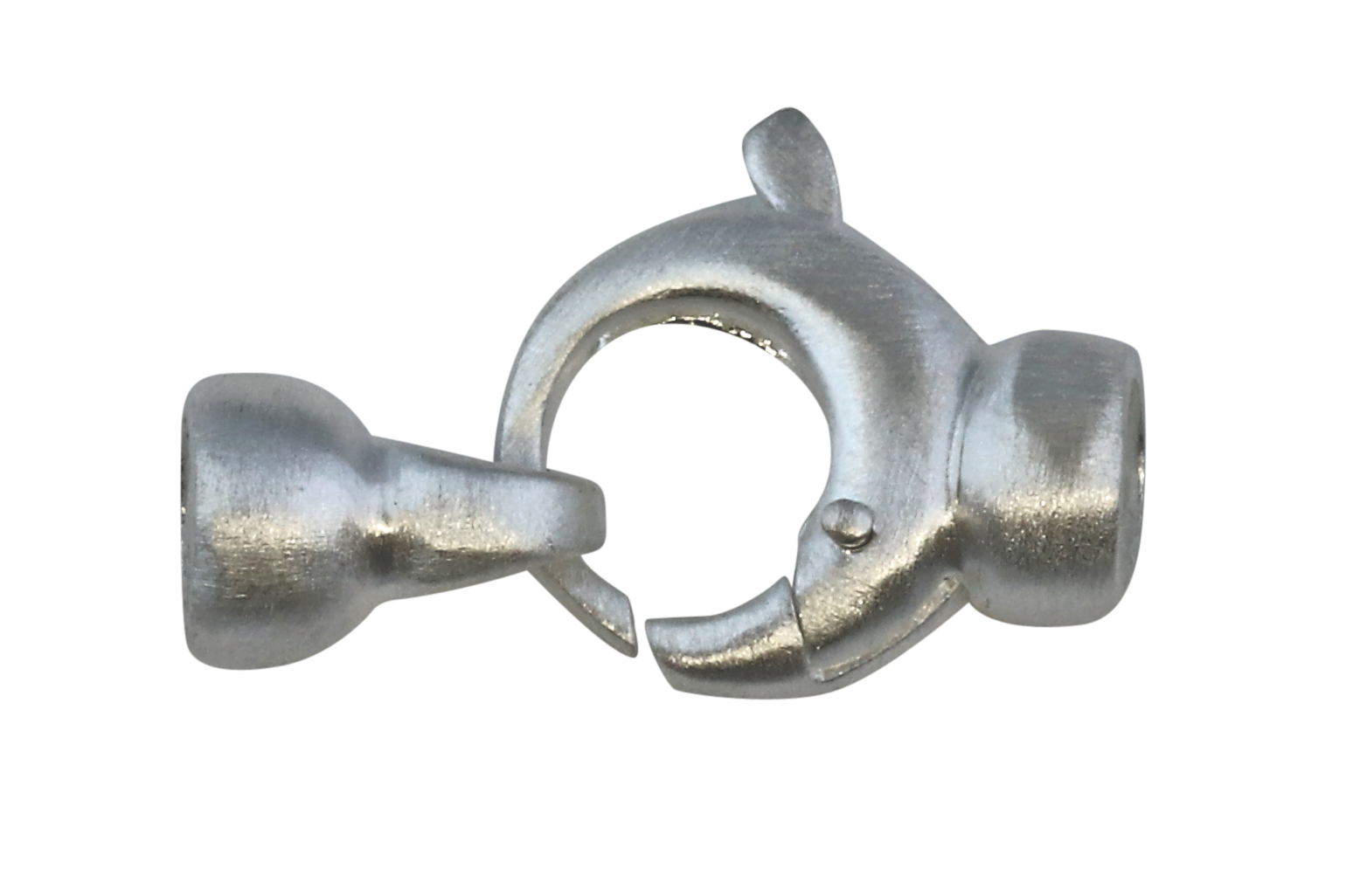 Bild von Verschluss Karabiner Rund 10mm, Silber matt