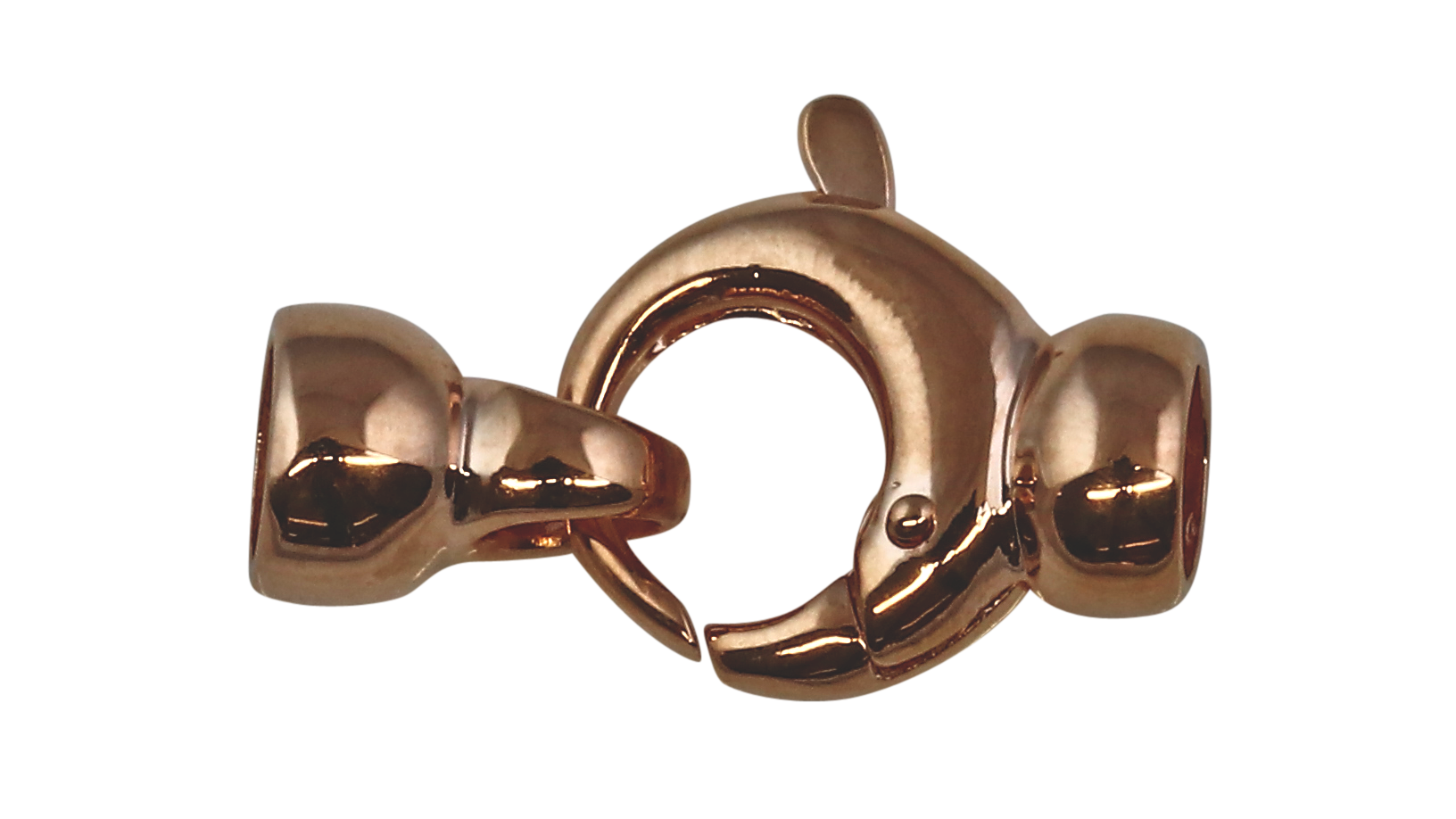 Bild von Verschluss Karabiner Rund 10mm, Silber roségold