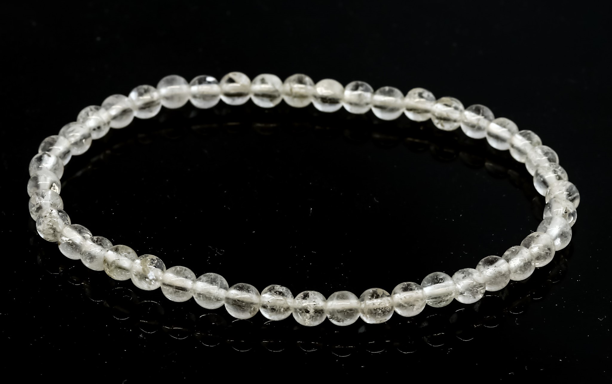 Bild von Topas Kugeln  4mm Armband (transparent)