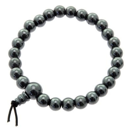 Bild von Hämatit Mala-Armband 8mm, 23 Kugeln (Set à 3Stk)