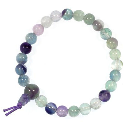 Immagine di Fluorit Mala-Armband 8mm, 23 Kugeln (Set à 3Stk)