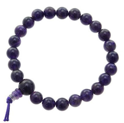 Bild von Amethyst Mala-Armband 8mm, 23 Kugeln (Set à 3Stk)