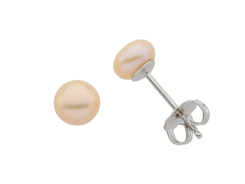 Bild von Perlen Ohrstecker "Basic-Plus" 8-5.5mm