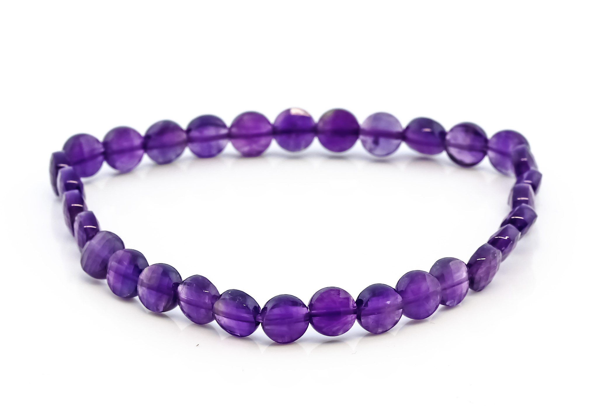 Bild von Amethyst fac. Disc  6mm Armband