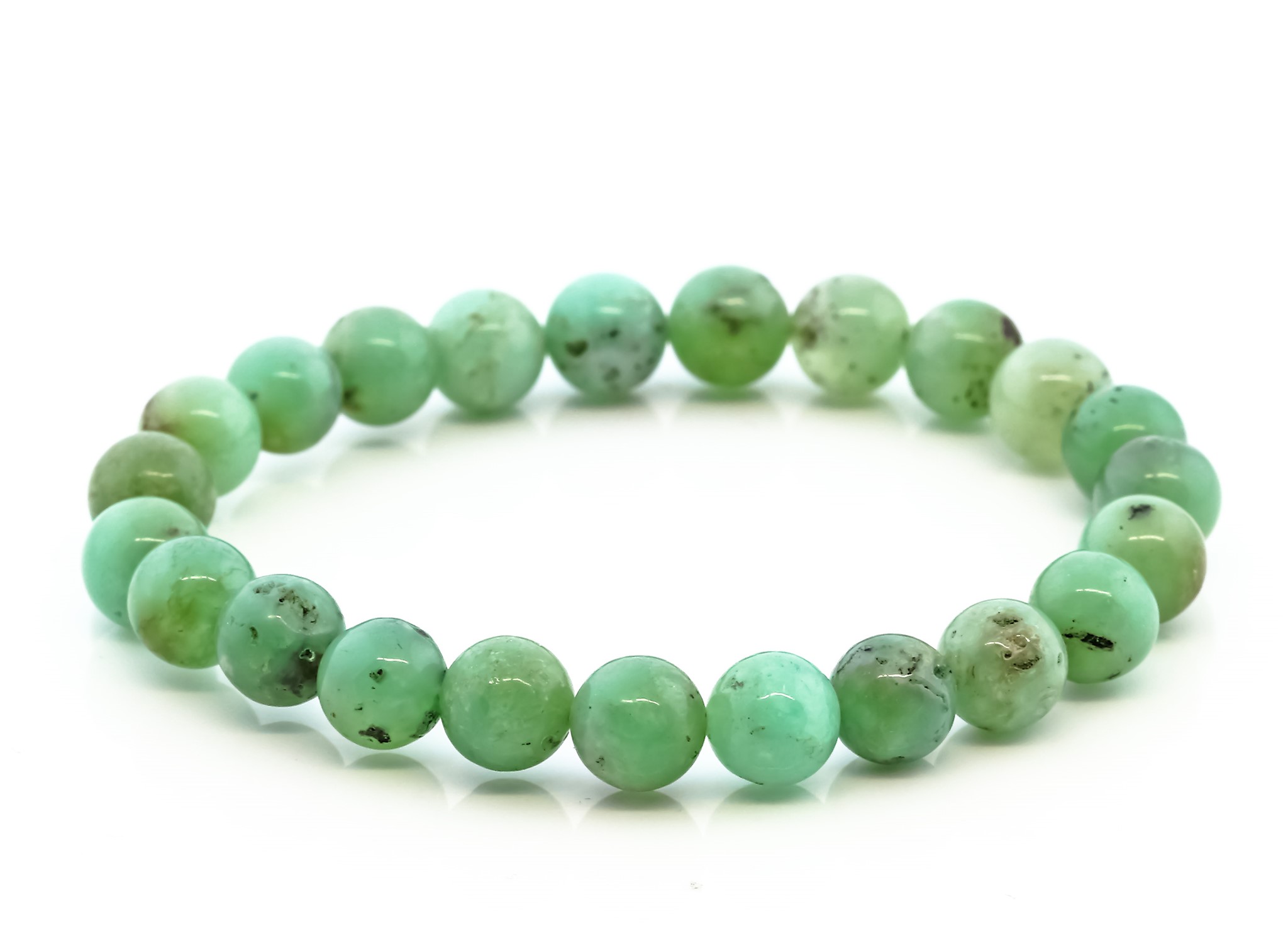 Chrysopras Kugeln  8mm Armband, Extra