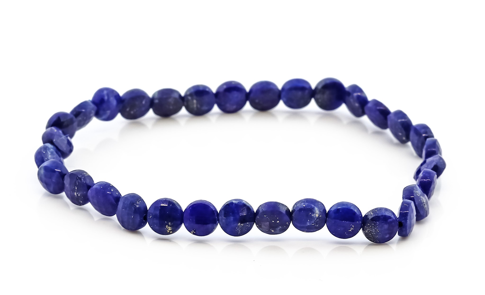 Image de Lapis facettierte Disc  6mm Armband