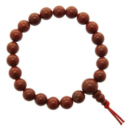 Bild von Roter Jaspis Mala-Armband 8mm, 21 Kugeln